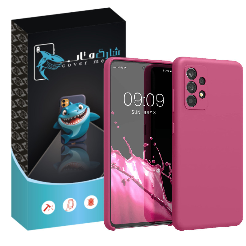 کاور شارک قاب مدل سیلیکونی مناسب برای گوشی موبایل سامسونگ Galaxy A32 4G