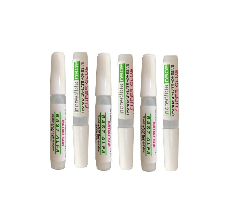 چسب قطره ای آلفا باست مدل Instant Glue حجم 3 میلی لیتر بسته 6 عددی