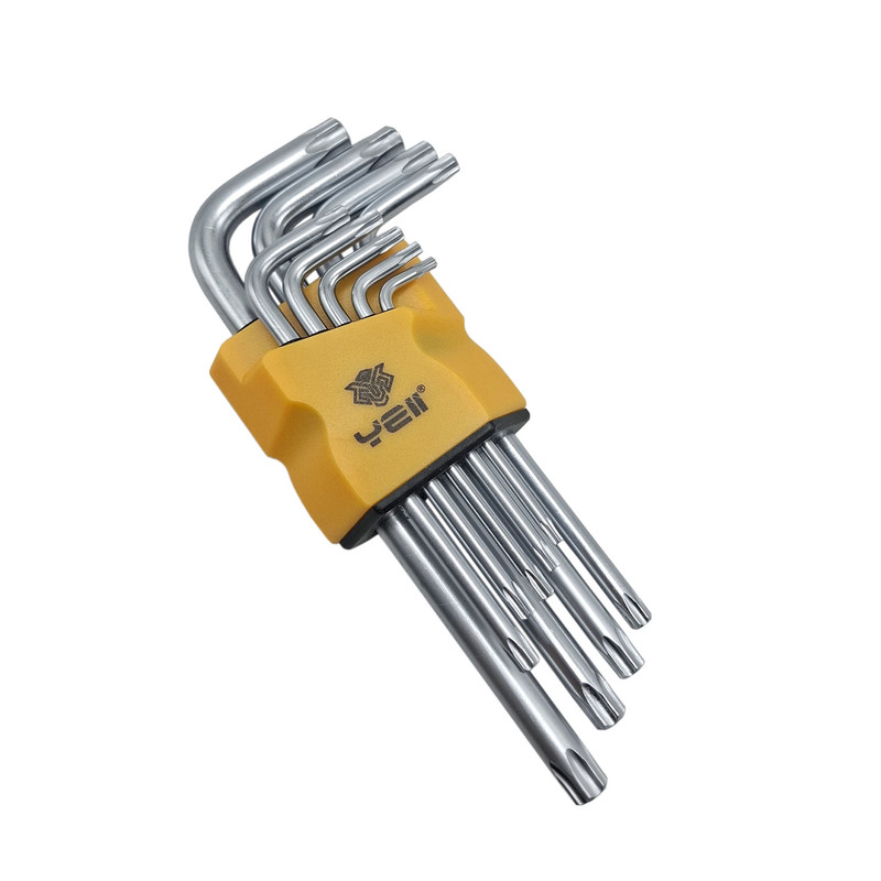 آچار آلن ستاره ای یلو مدل 9PCS مجموعه 9 عددی