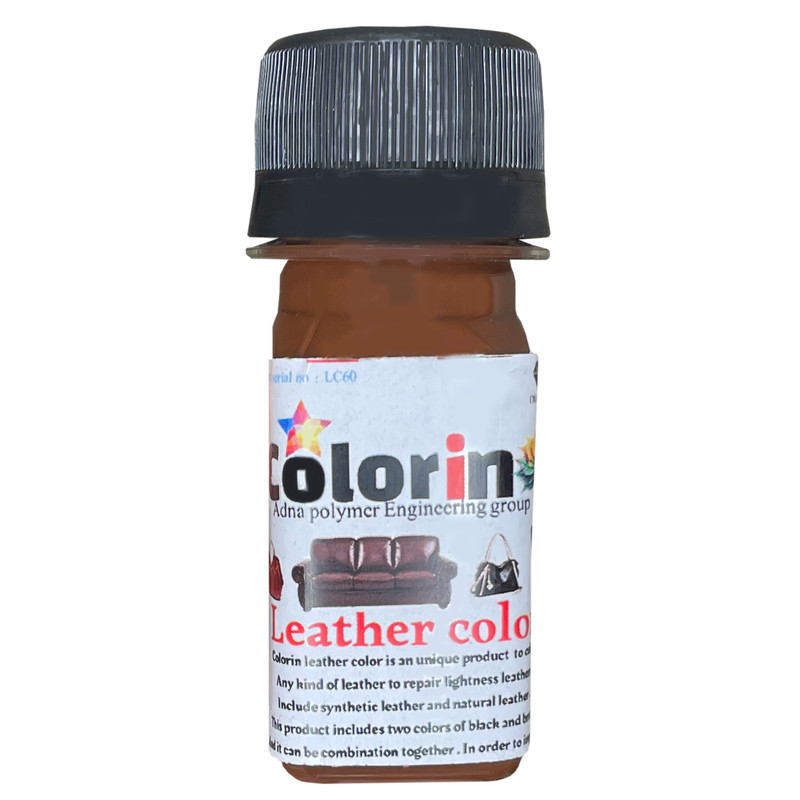 رنگ چرم کالرین مدل Mini leather رنگ قهوه ای