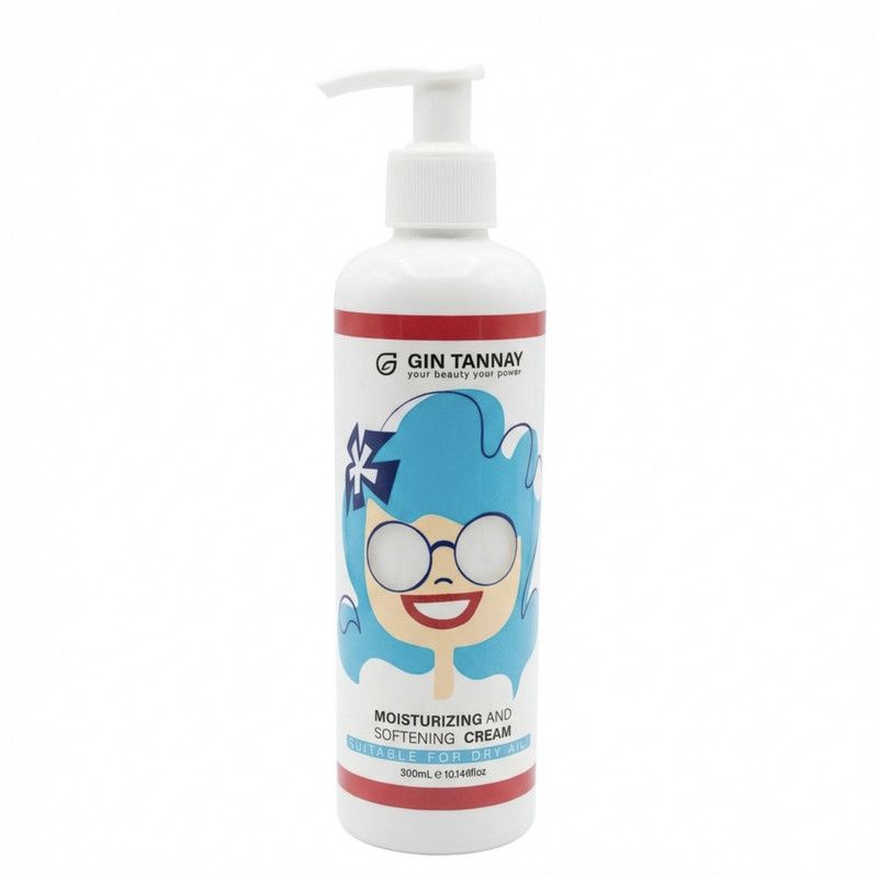 کرم آبرسان گردن، دور چشم، بدن ژین تانای  مدل Softening مناسب برای پوست خشک و حساس حجم 300 میلی‌لیتر