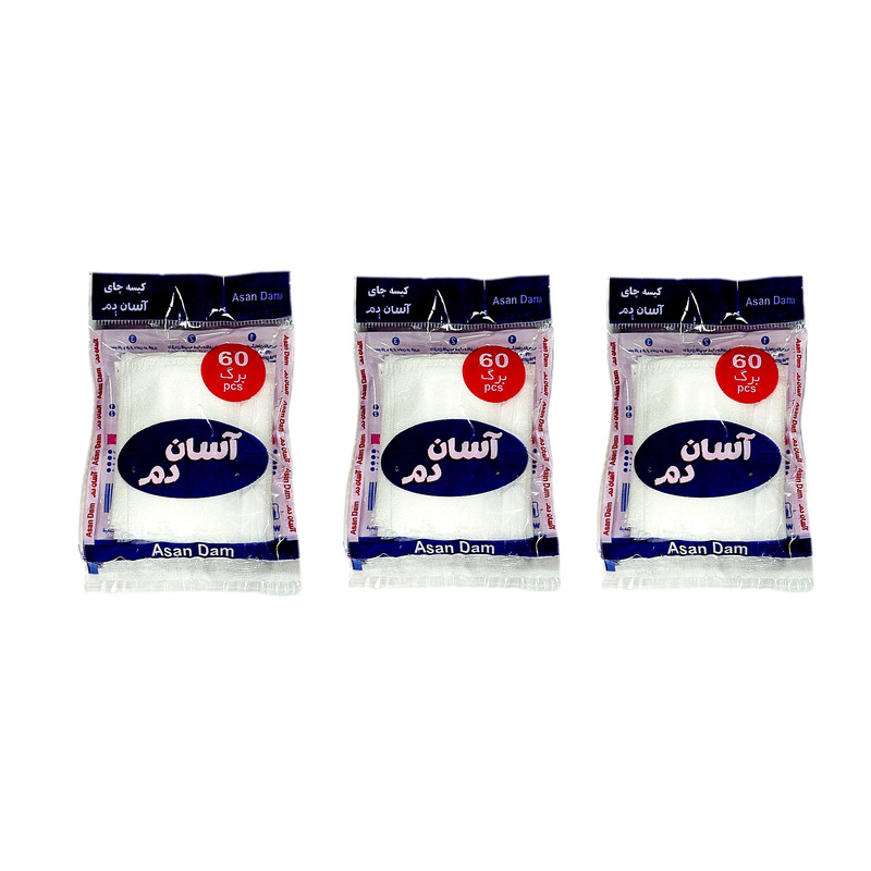 فیلتر چای آسان دم مدل اقتصادی سه بسته 60 عددی