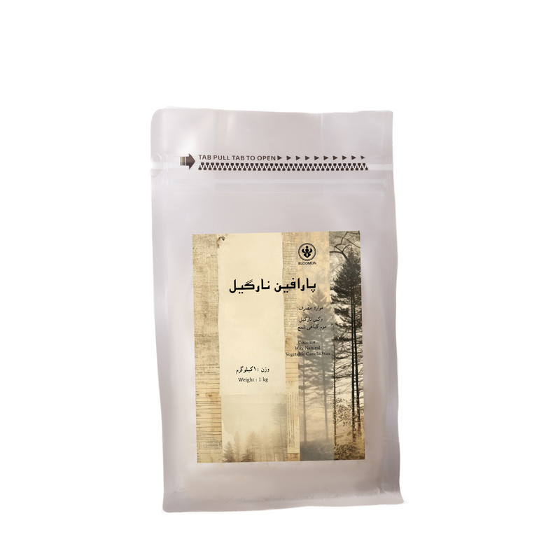 پارافین جامد شمع مدل معطر نارگیل وزن ۱ کیلوگرم