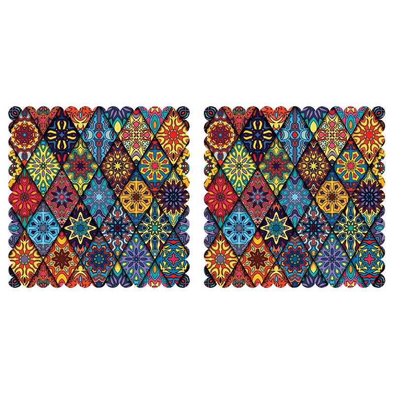رومیزی رنس مدل T3-42079 سایز 40x40 سانتی متر مجموعه 2 عددی