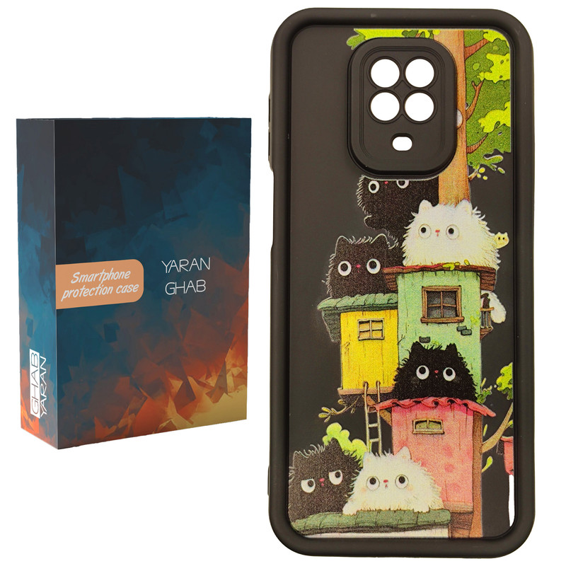 کاور قاب یاران مدل cat مناسب برای گوشی موبایل شیائومی Redmi Note 9S / Redmi Note 9 Pro / Redmi Note 9 Pro Max