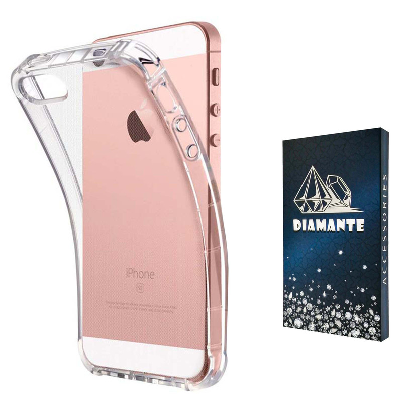کاور دیامانته مدل shiny navy مناسب برای گوشی موبایل اپل iPhone 5 / 5s / Se