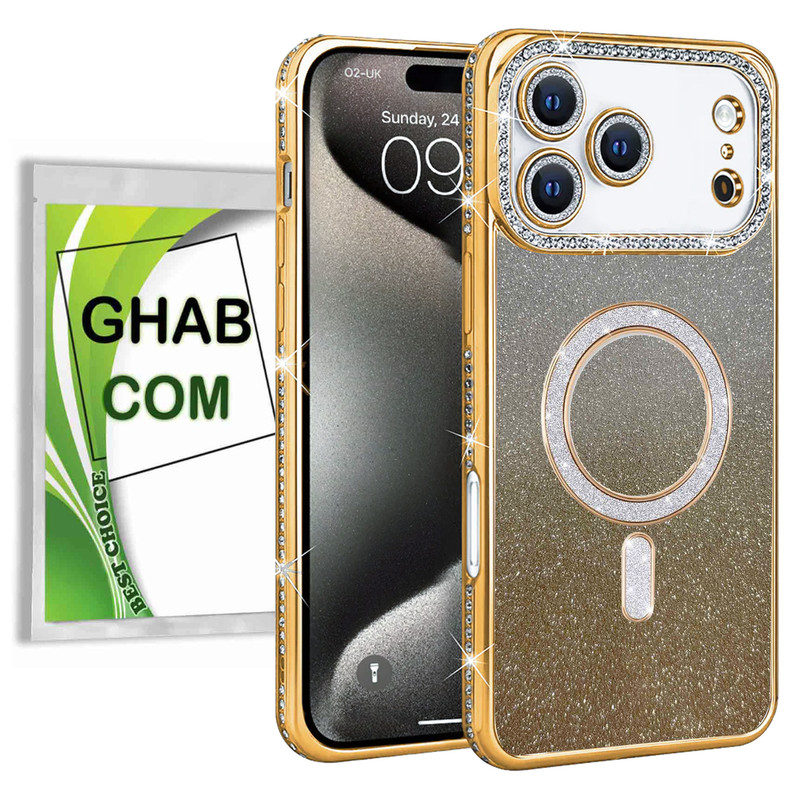 کاور قاب کام مدل NGSHI طرح نگین دار مناسب برای گوشی موبایل اپل iPhone 17 Pro Max