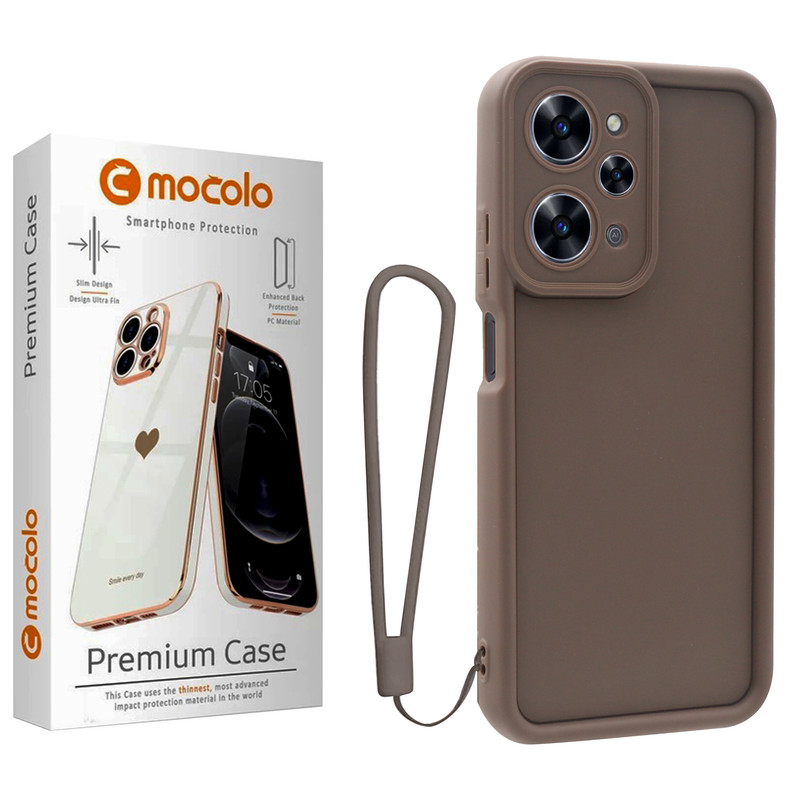 کاور موکولو مدل Silicone Puffer Strap مناسب برای گوشی موبایل شیائومی Redmi12 4G/ Redmi 12 به همراه بند آویز