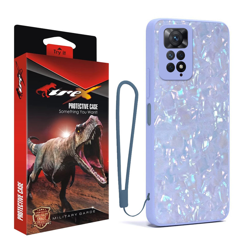 کاور تی رکس مدل Marble Strap مناسب برای گوشی موبایل شیائومی Redmi Note 11 4G به همراه بند