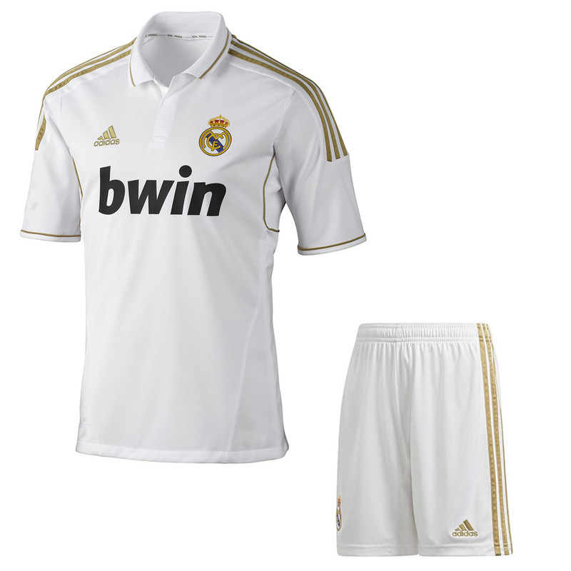ست پیراهن و شلوارک ورزشی مردانه مدل رئال مادرید Home 2011