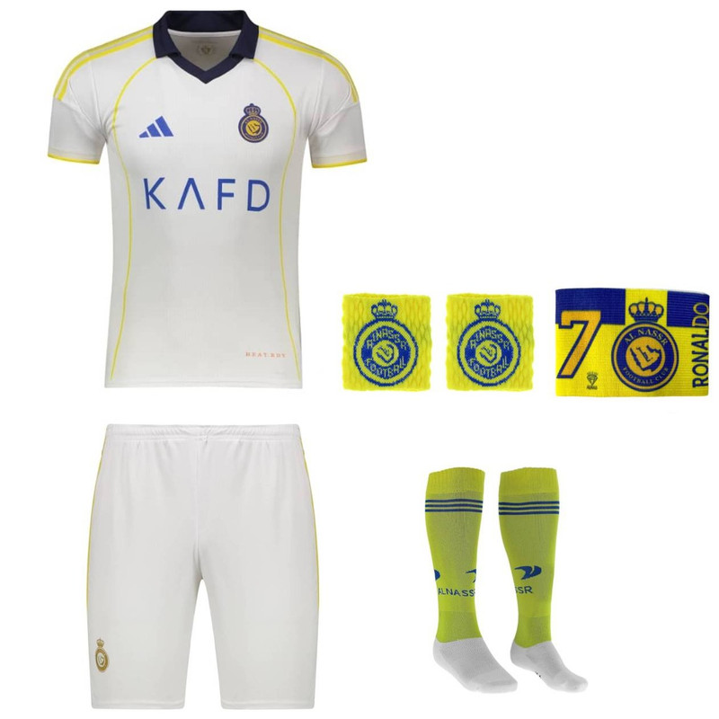 ست 5 تکه لباس ورزشی مردانه مدل دوم النصر طرح رونالدو کد 2026